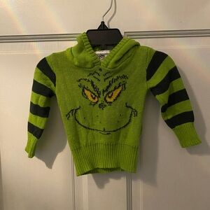 Green Grinch Kids Hoodie